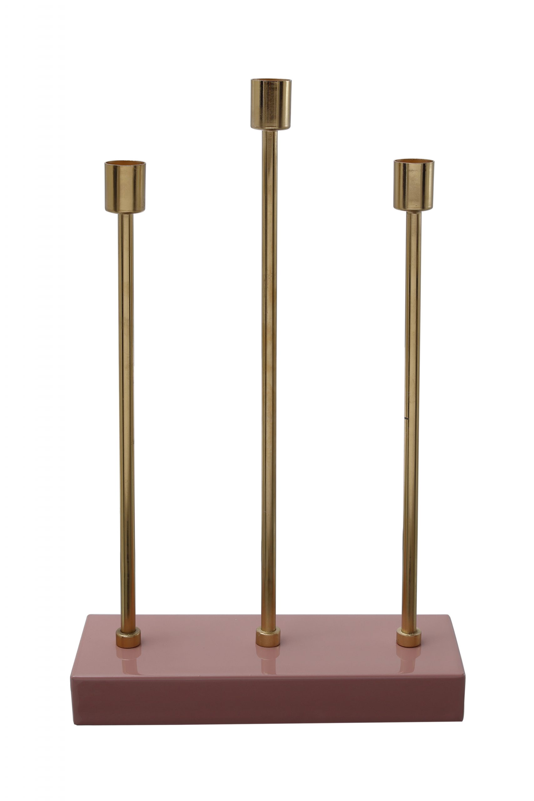 Kerzenhalter Art Deco / Zavaroni Rosa Gold - Möbel 325